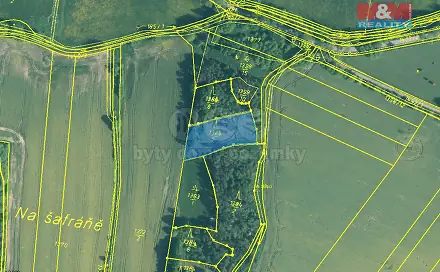 Prodej lesa 3 594 m², Skály, okres Písek