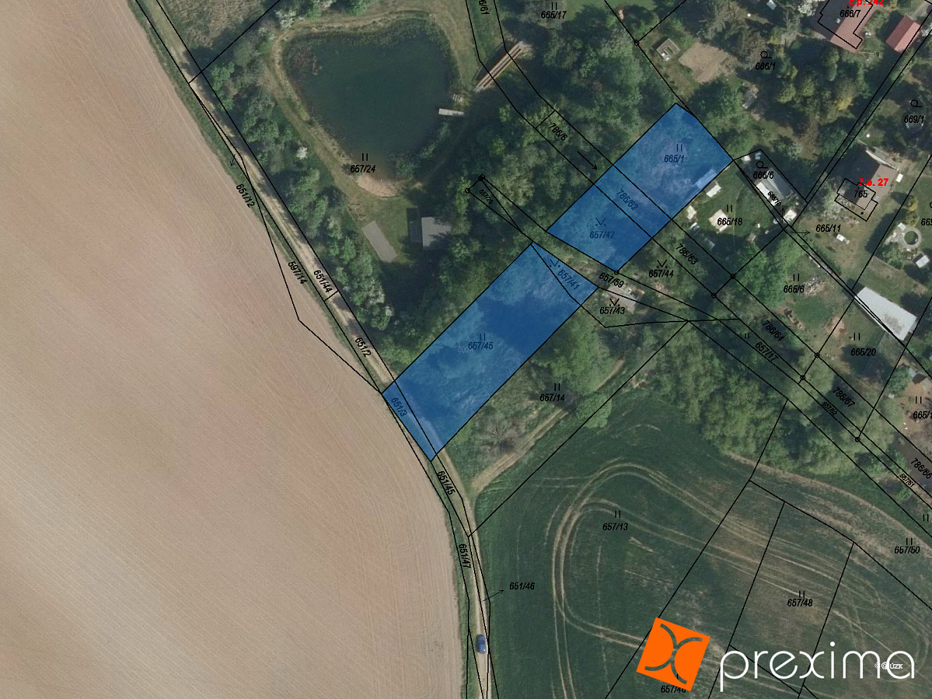 Prodej zahrady 143 m²