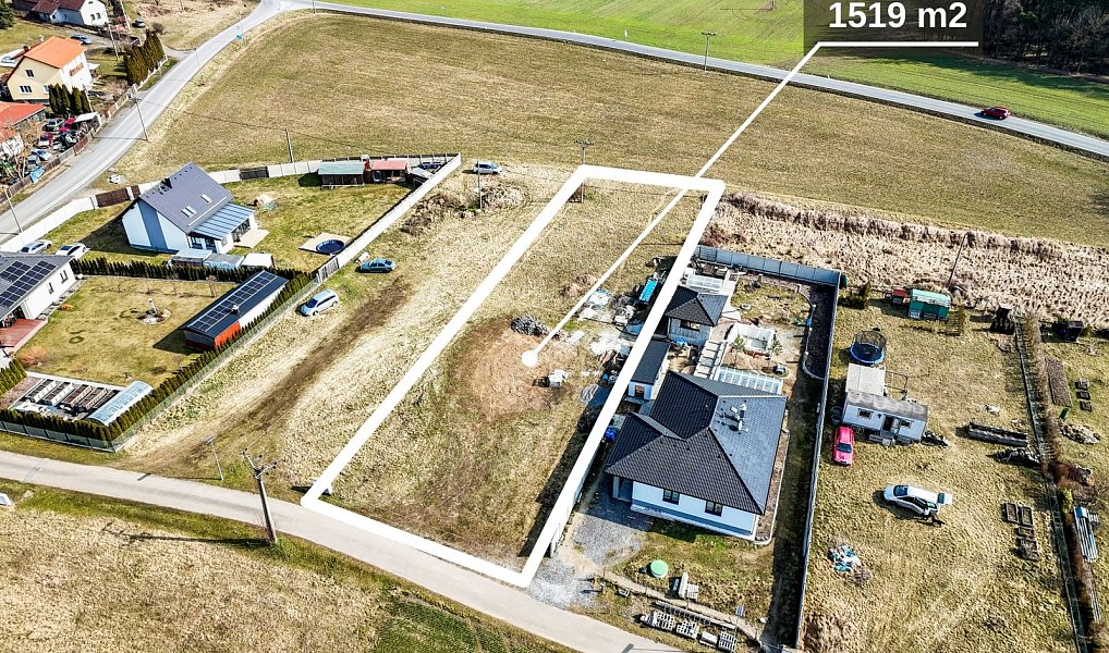Prodej stavebního pozemku 1 519 m², Modřovice – náhled fotky 2