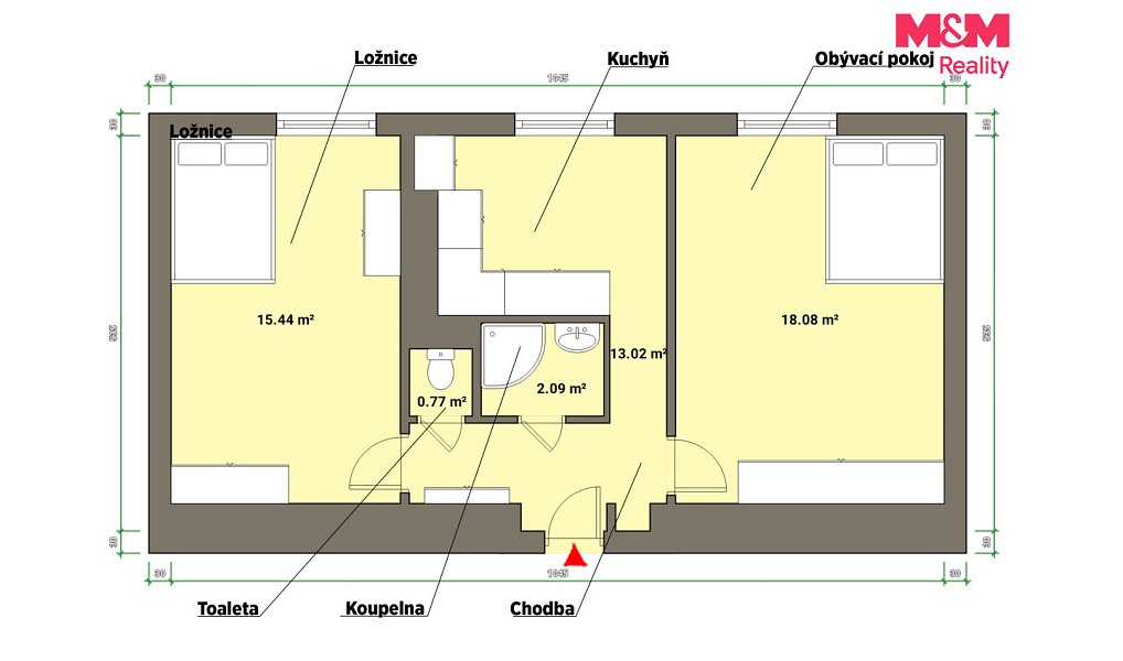 Prodej bytu 2+1 56 m², Tachov – náhled fotky 15