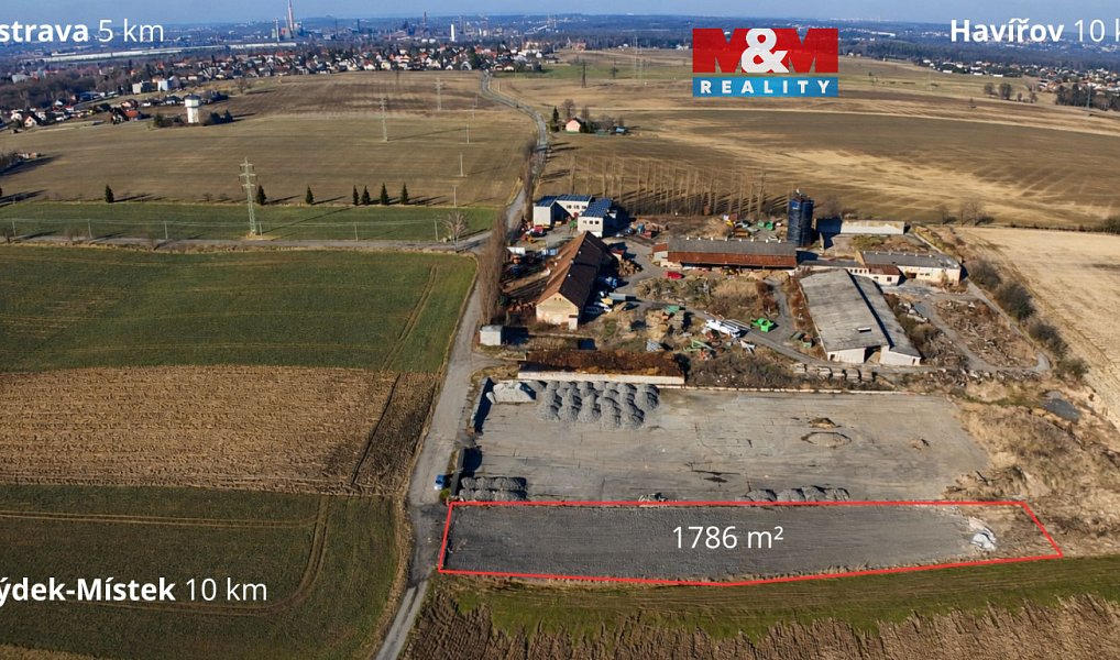 Pronájem pozemku, 1786 m², Ostrava-město, Vratimov