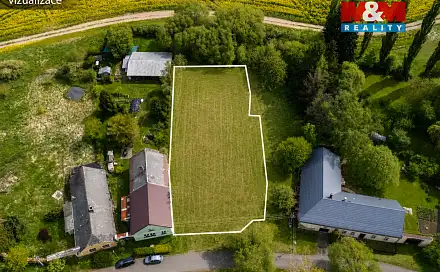 Prodej stavebního pozemku 1 458 m², Bor - Vysočany, okres Tachov