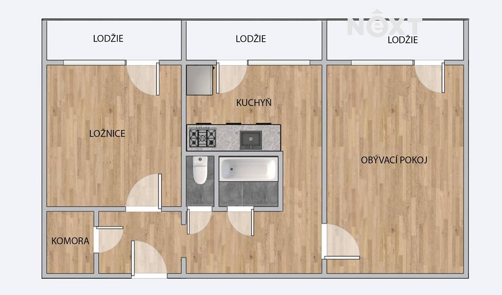 Prodej bytu 2+1 62 m², Rakovník – náhled fotky 4