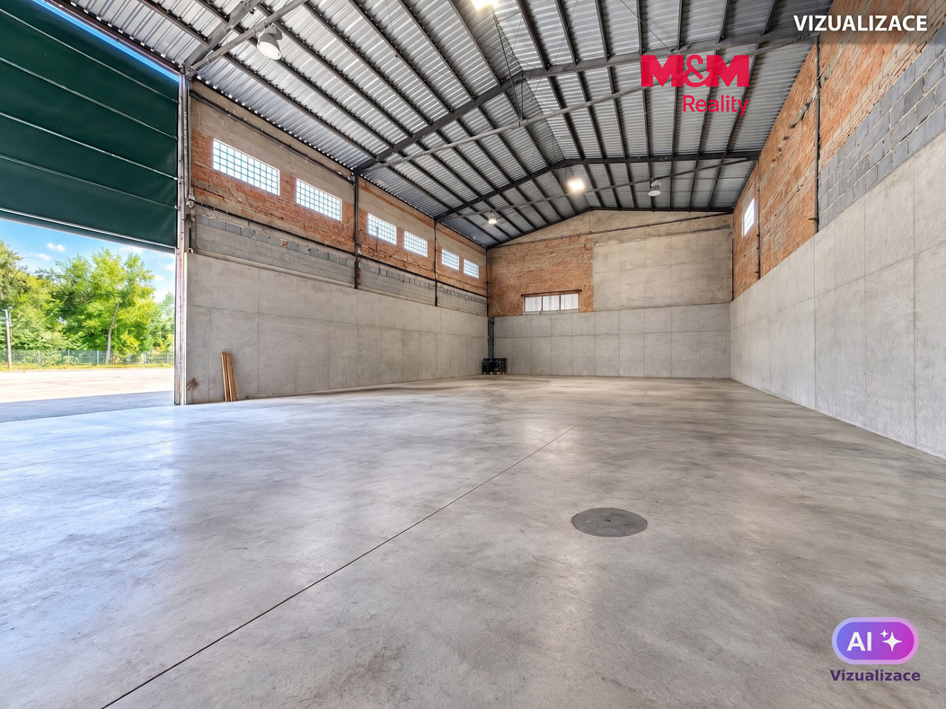 Pronájem skladovacích prostor 334 m²