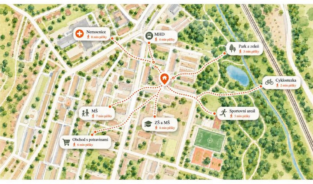 Prodej bytu 2+1 56 m², Kadaň – náhled fotky 8