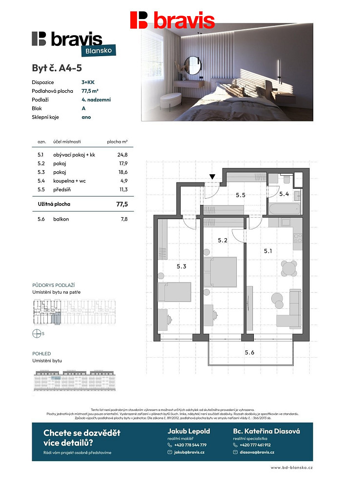 Prodej bytu 3+kk 78 m² – fotografie 2