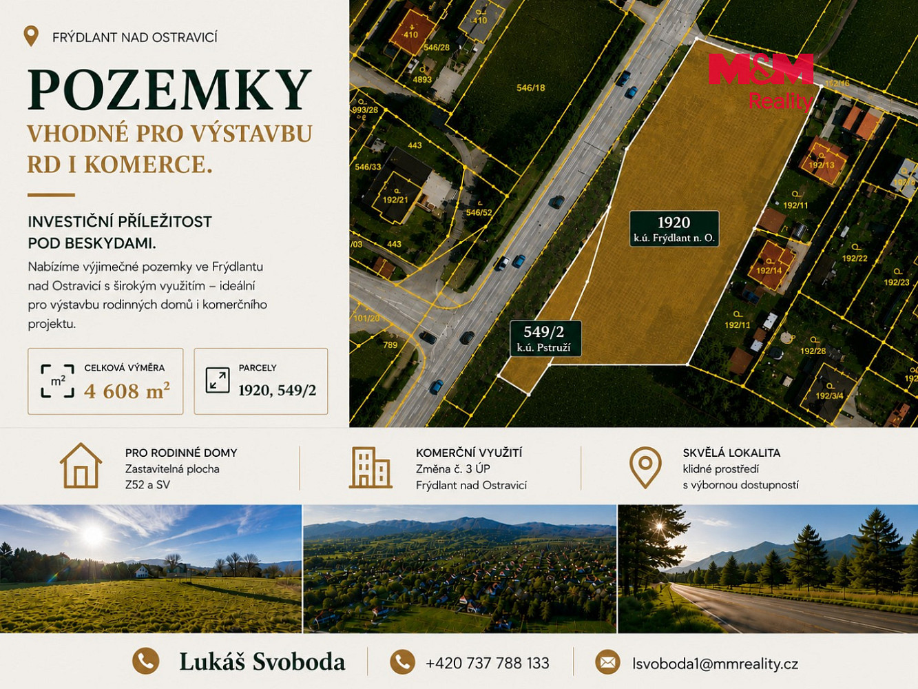 Prodej stavebního pozemku 4 608 m² — photo 2