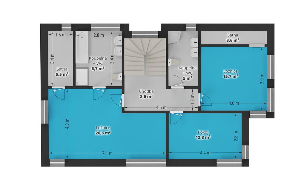 Prodej domu 258 m² s pozemkem 756 m², Praha – náhled fotky 8