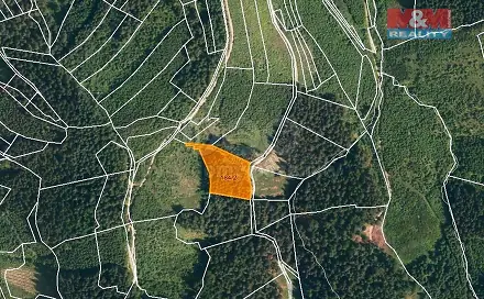 Prodej lesa 4 855 m², Lhota u Vsetína, okres Vsetín