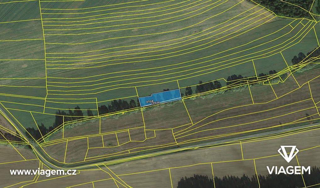 Prodej pole 870 m², Výrov – náhled fotky 4