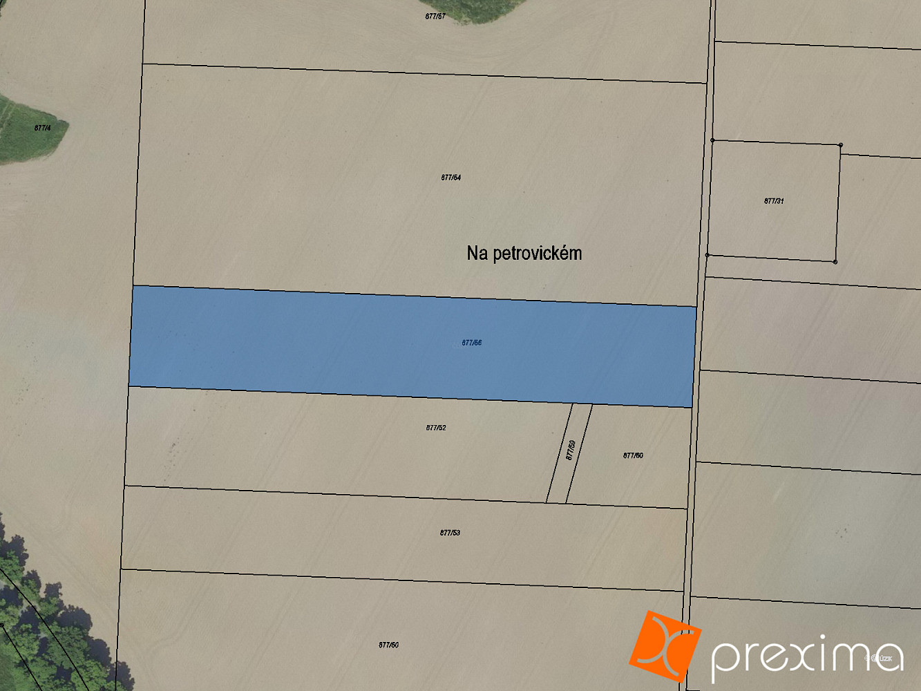 Prodej komerčního pozemku 2 543 m²