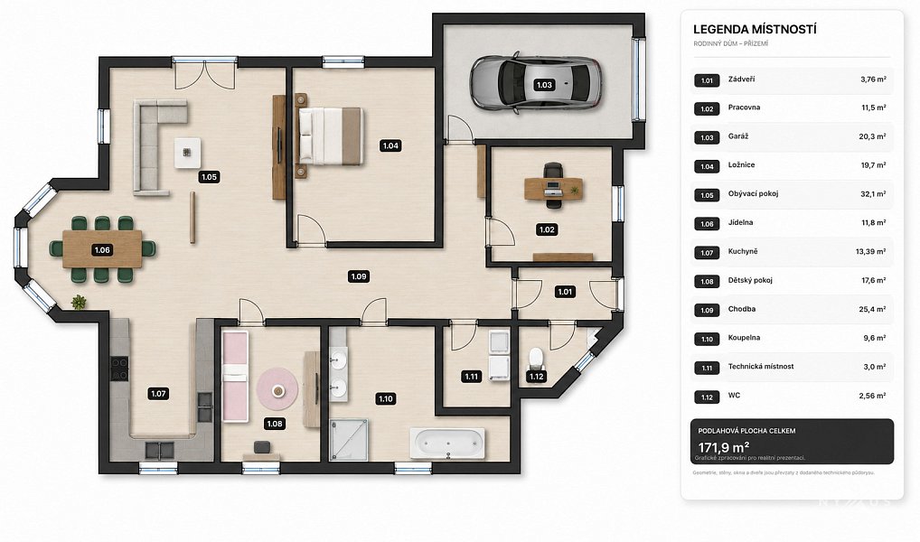 Prodej domu 150 m² s pozemkem 1 063 m², Postřižín – náhled fotky 5