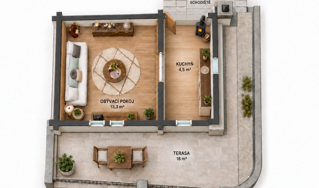 Prodej chaty/chalupy 59 m² s pozemkem 520 m², Košařiska – náhled fotky 5