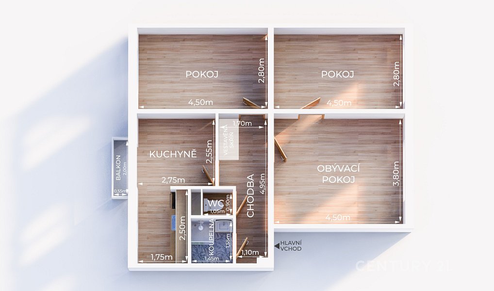 Prodej bytu 3+1 73 m², Zlín – náhled fotky 15