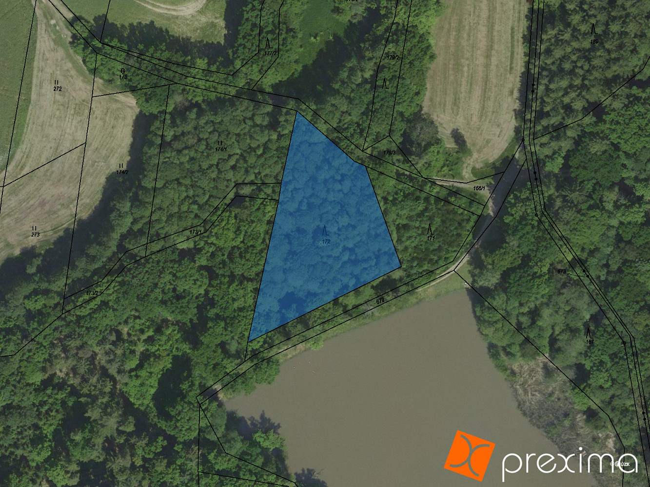Prodej lesa 705 m²