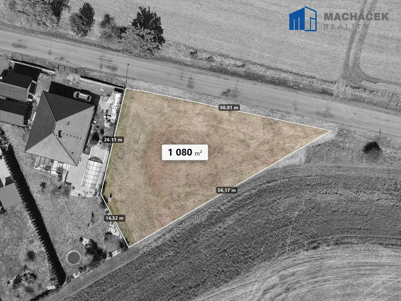 Prodej stavebního pozemku 1 080 m²
