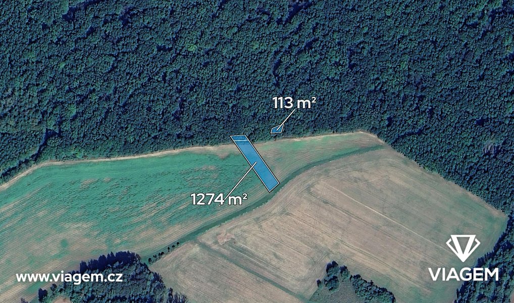 Prodej pole 693 m², Smidary – náhled fotky 2