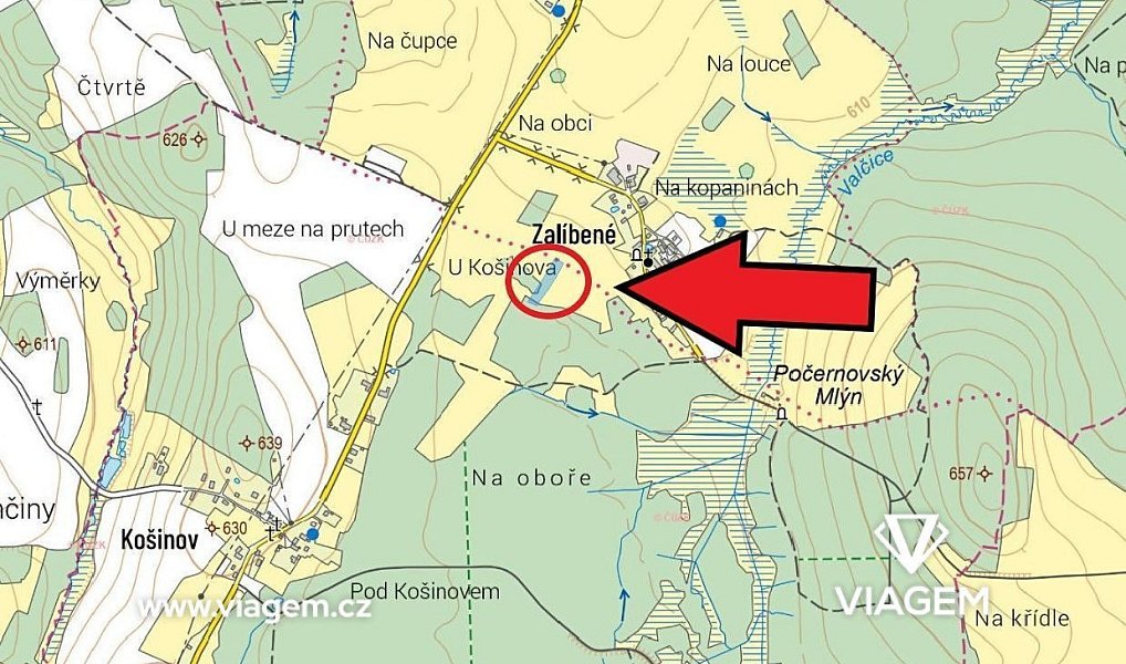 Prodej pole 3 091 m², Studnice – náhled fotky 3