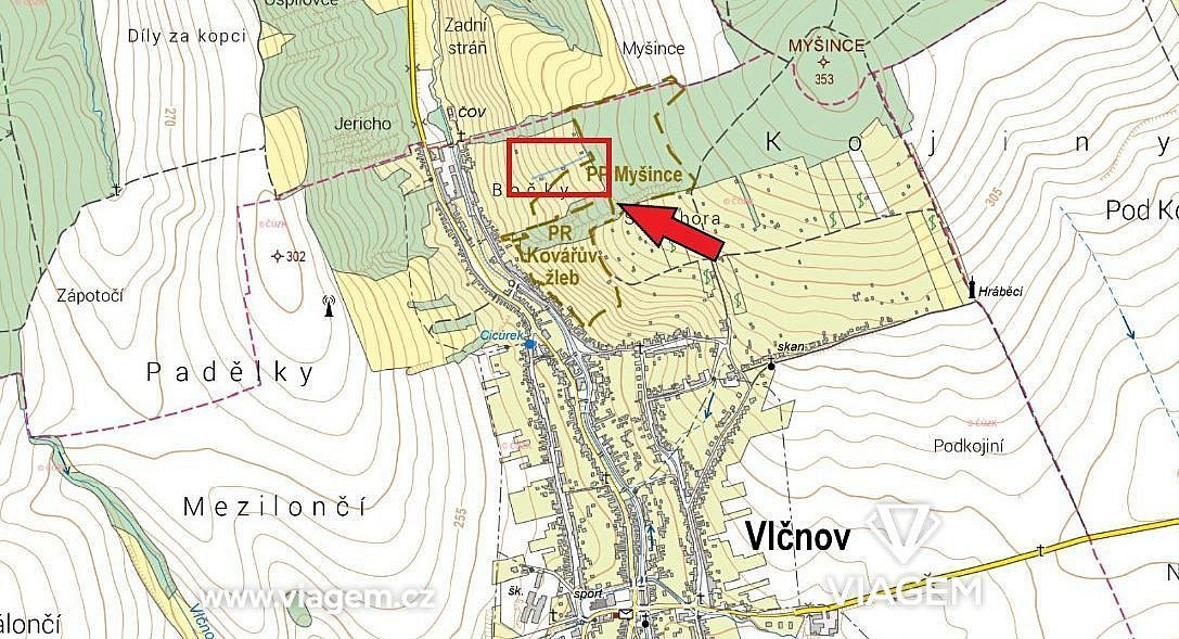 Prodej zahrady 559 m²