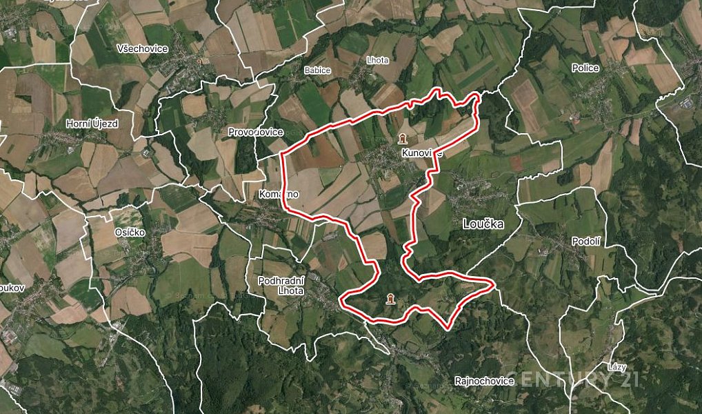 Prodej pole 6 619 m², Kunovice – náhled fotky 3
