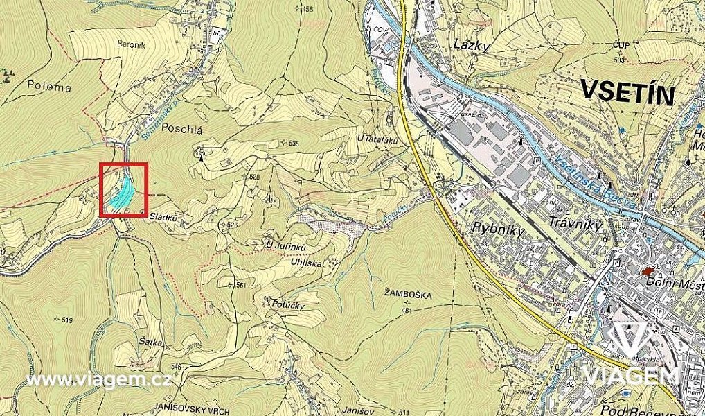 Prodej pole 4 861 m², Vsetín – náhled fotky 3