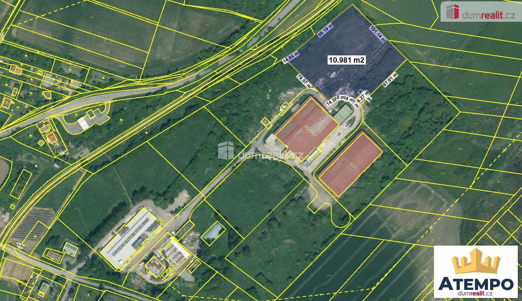 Prodej komerčního pozemku 54 268 m² – pohled 6