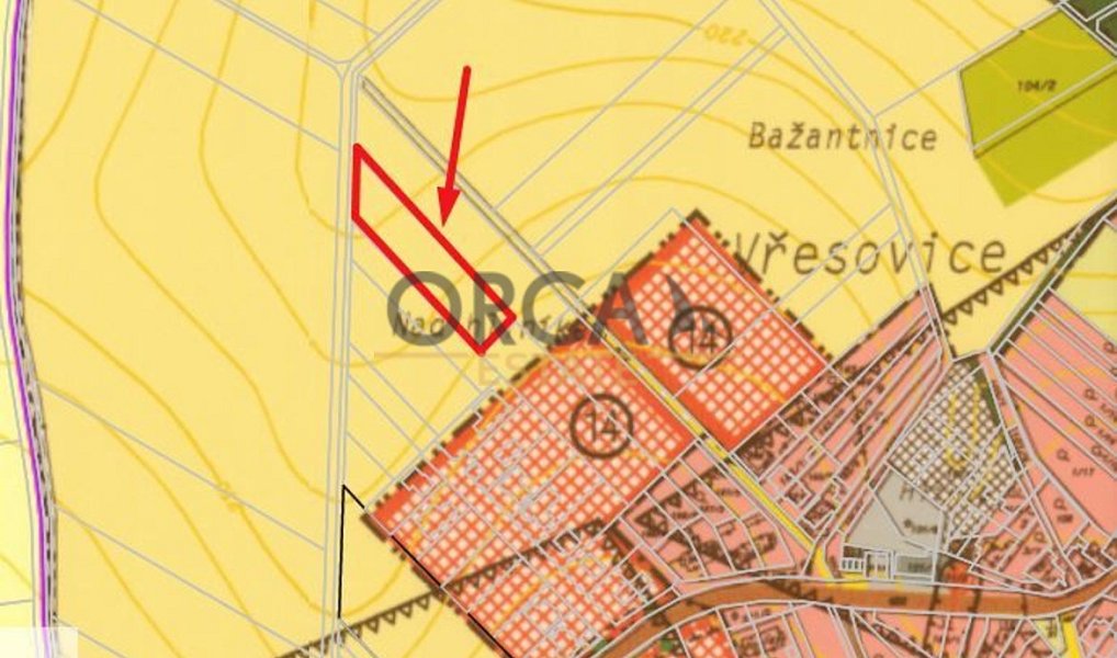 Prodej pole 3 057 m², Vřesovice – náhled fotky 3