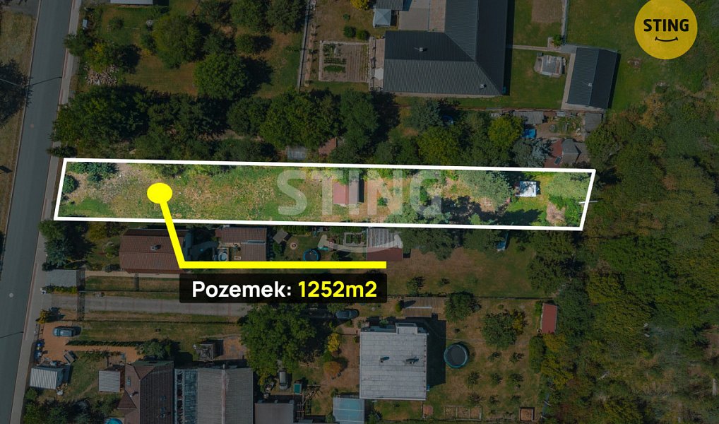 Prodej stavebního pozemku 1 252 m², Holice – náhled fotky 2