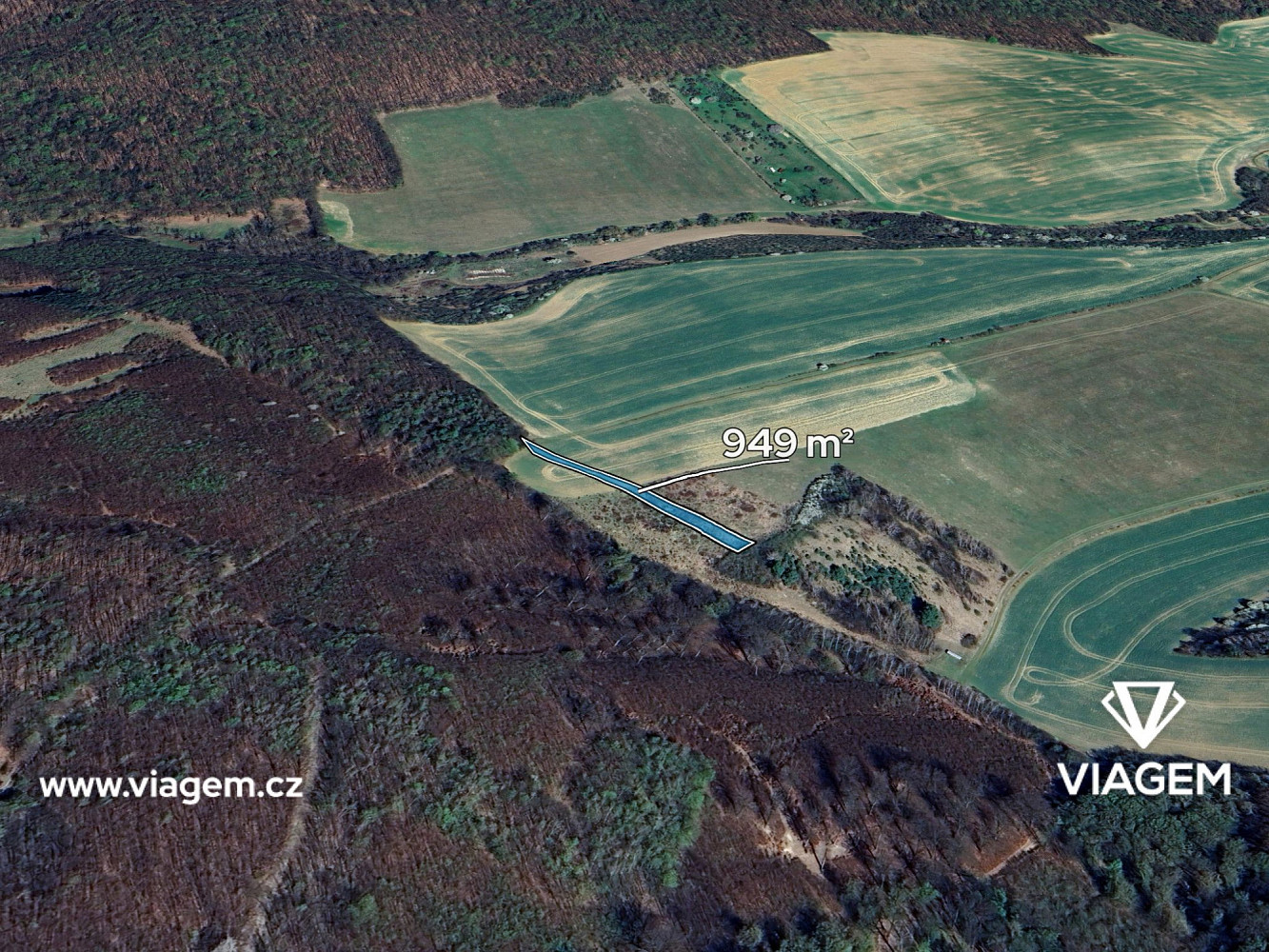 Prodej pole 949 m²