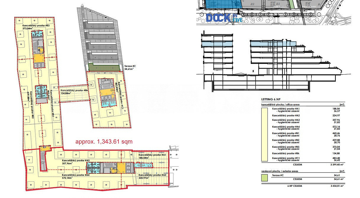 Pronájem kanceláře 1 380 m² – fotografie 3