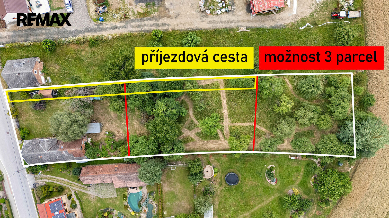Prodej stavebního pozemku 2 712 m² – fotografie 2