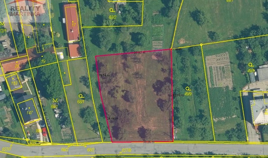 Prodej stavebního pozemku 1 563 m², Lešná – náhled fotky 2