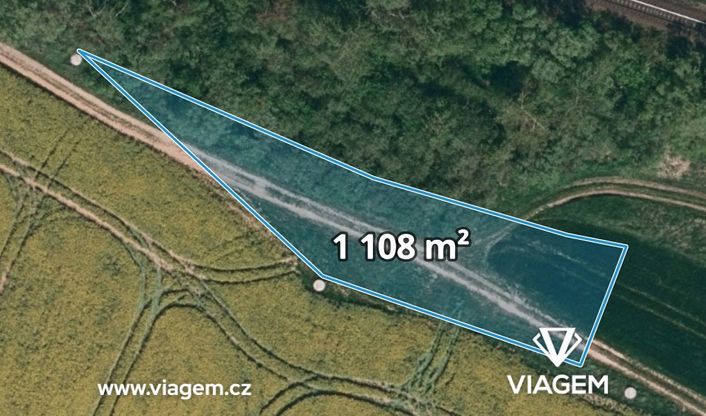 Prodej pozemku, 1108 m², Třebíč, Stařeč