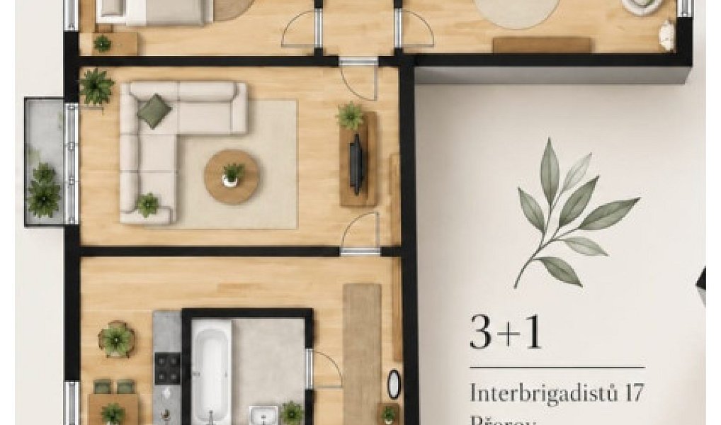 Prodej bytu 3+1 74 m², Přerov – náhled fotky 2