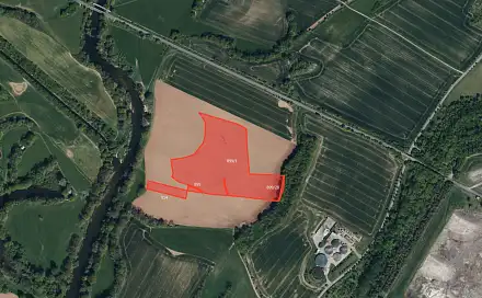 Prodej pole 12 024 m², Dříteč, okres Pardubice