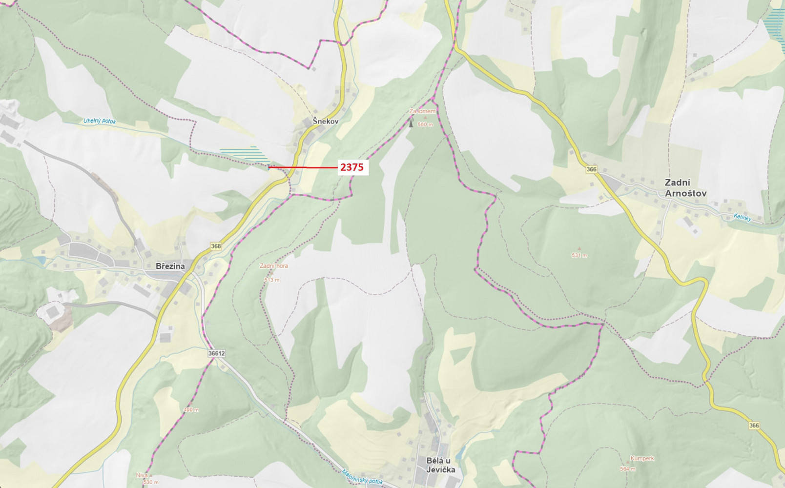 Dražba lesa 303 m²