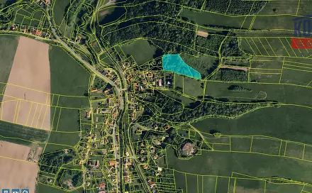 Prodej lesa 7 376 m², Hodslavice, okres Nový Jičín