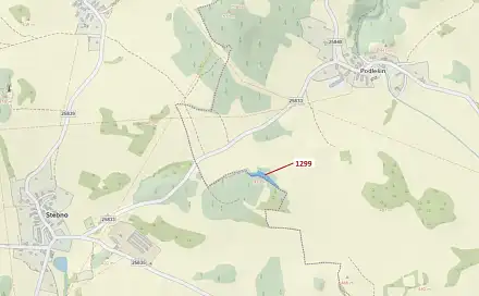 Dražba lesa 2 275 m², Stebno