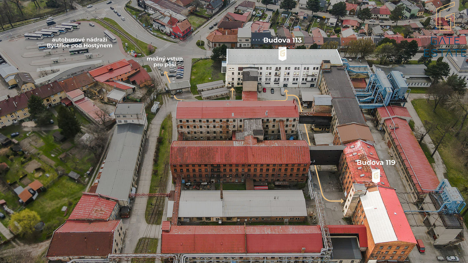 Pronájem skladovacích či výrobních ploch – pohled 2