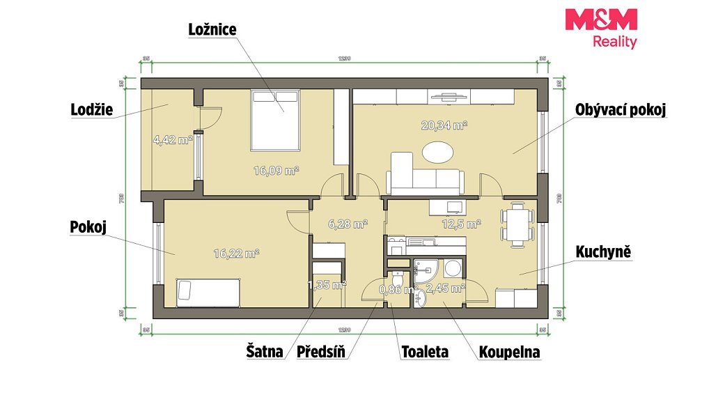 Prodej bytu 3+1 82 m², Karlovy Vary – náhled fotky 4