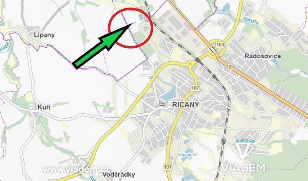Prodej pole 1 296 m², Říčany – náhled fotky 3