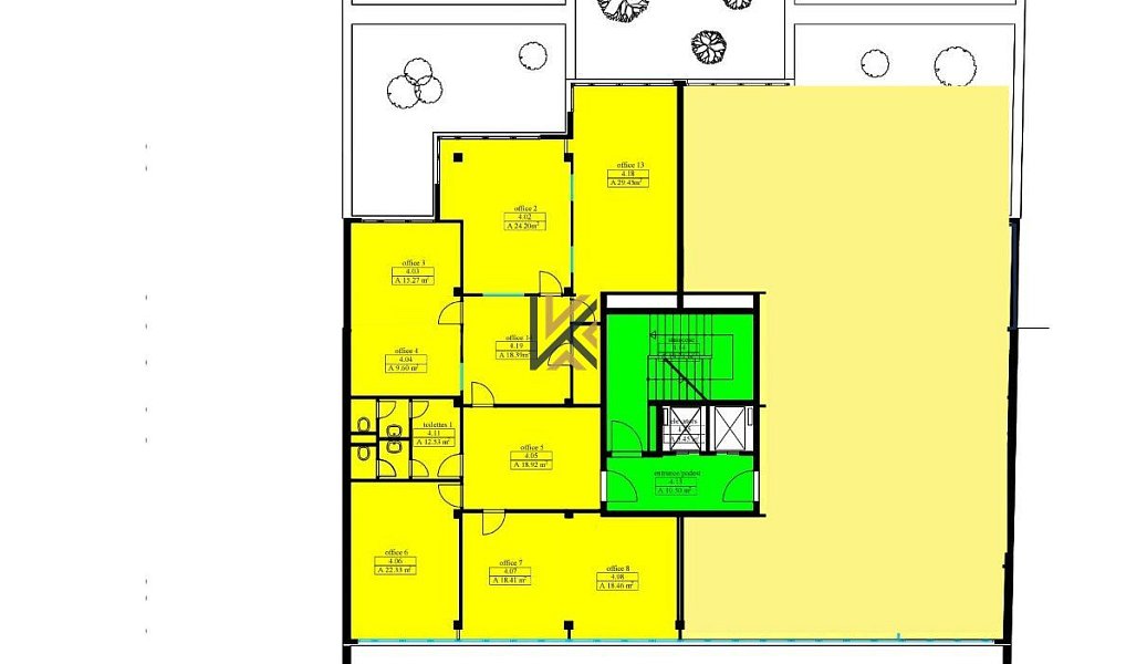 Pronájem kanceláře 196 m², Praha – náhled fotky 4