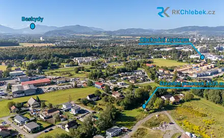 Prodej stavebního pozemku 1 533 m², Nové Dvory-Kamenec, Frýdek-Místek - Frýdek