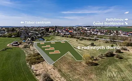 Prodej stavebního pozemku 9 644 m², Tábor - Měšice