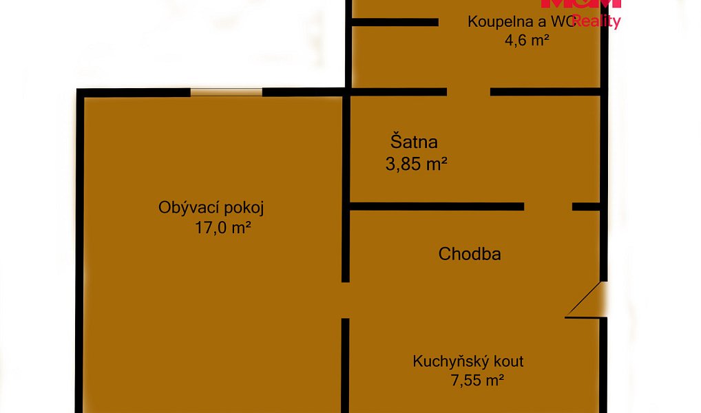 Pronájem bytu 1+1 33 m², Plzeň – náhled fotky 4