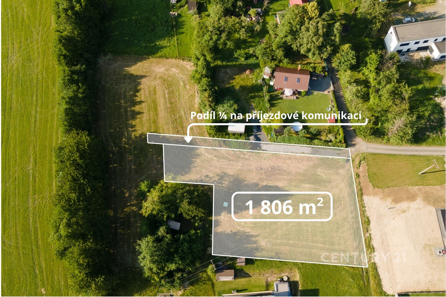 Prodej stavebního pozemku 1 806 m²