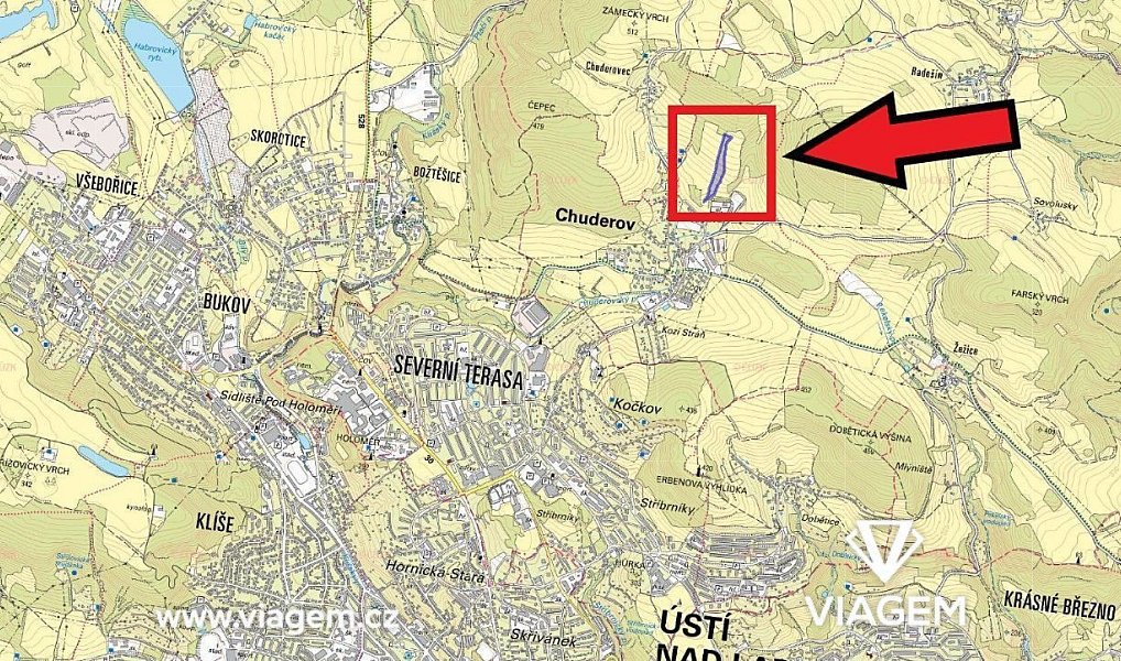 Prodej pole 4 083 m², Chuderov – náhled fotky 3