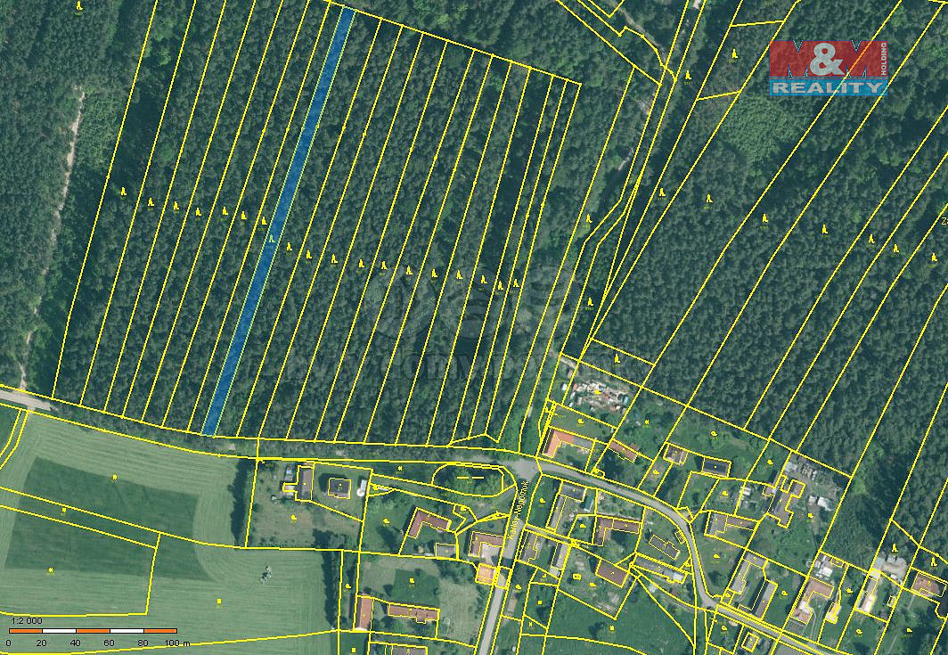 Prodej lesa 2 085 m²
