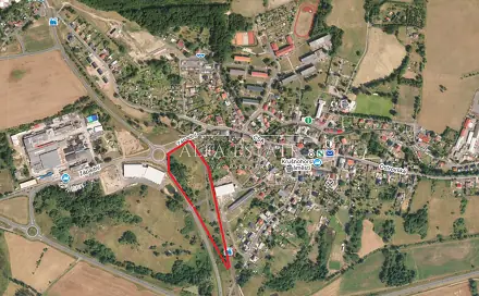 Prodej komerčního pozemku 16 411 m², Nádražní, Hroznětín, okres Karlovy Vary