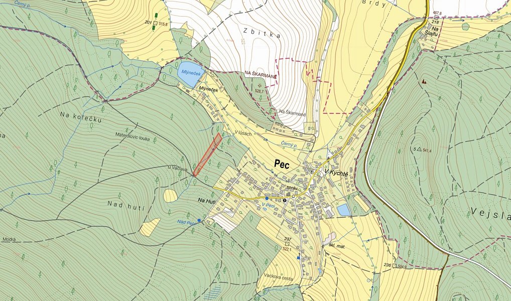 Prodej lesa 5 118 m², Pec – náhled fotky 2
